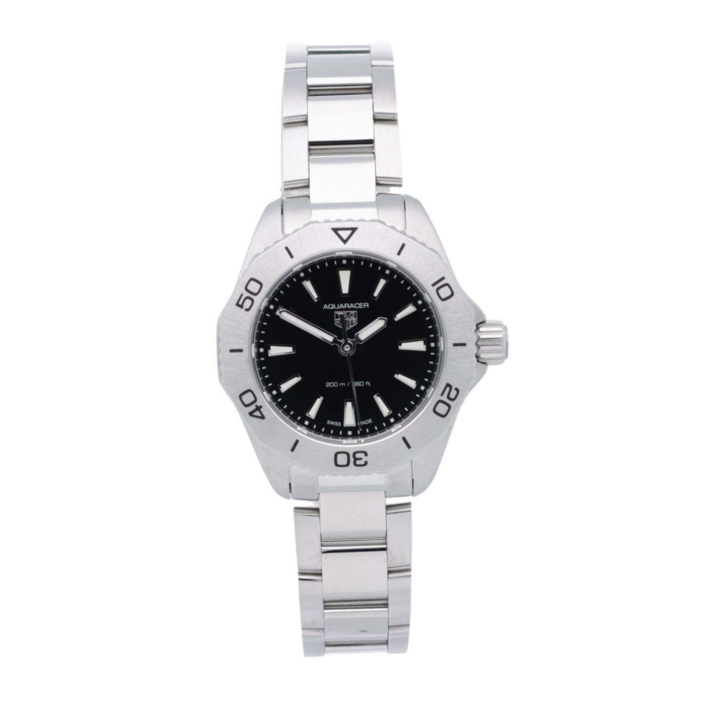 TAG Heuer Aquaracer Lady WBP1410.BA0622 (2023) - Black dial 30 mm Steel case (1/7)