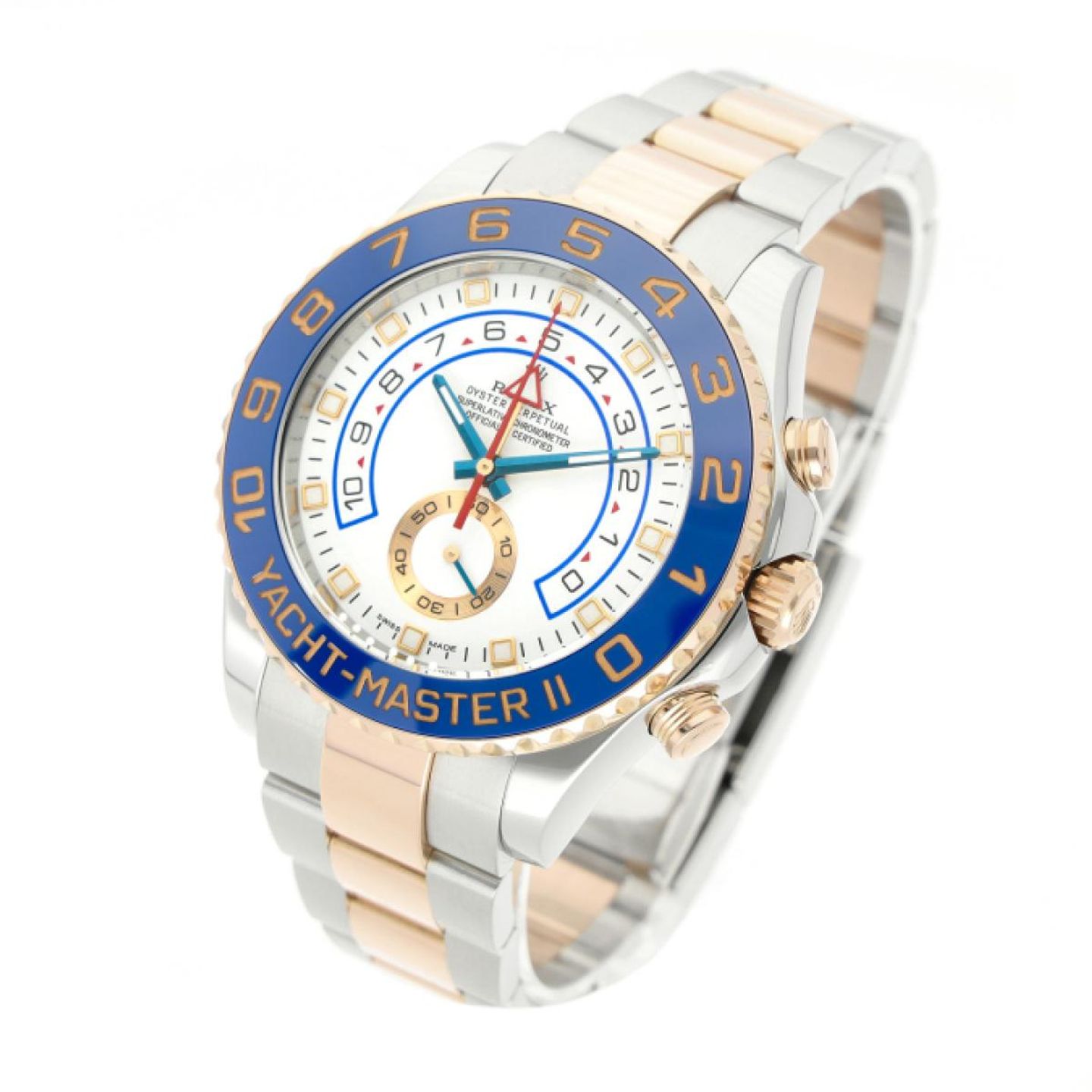 Rolex Yacht-Master II 116681 (2015) - White dial 44 mm Gold/Steel case (2/5)