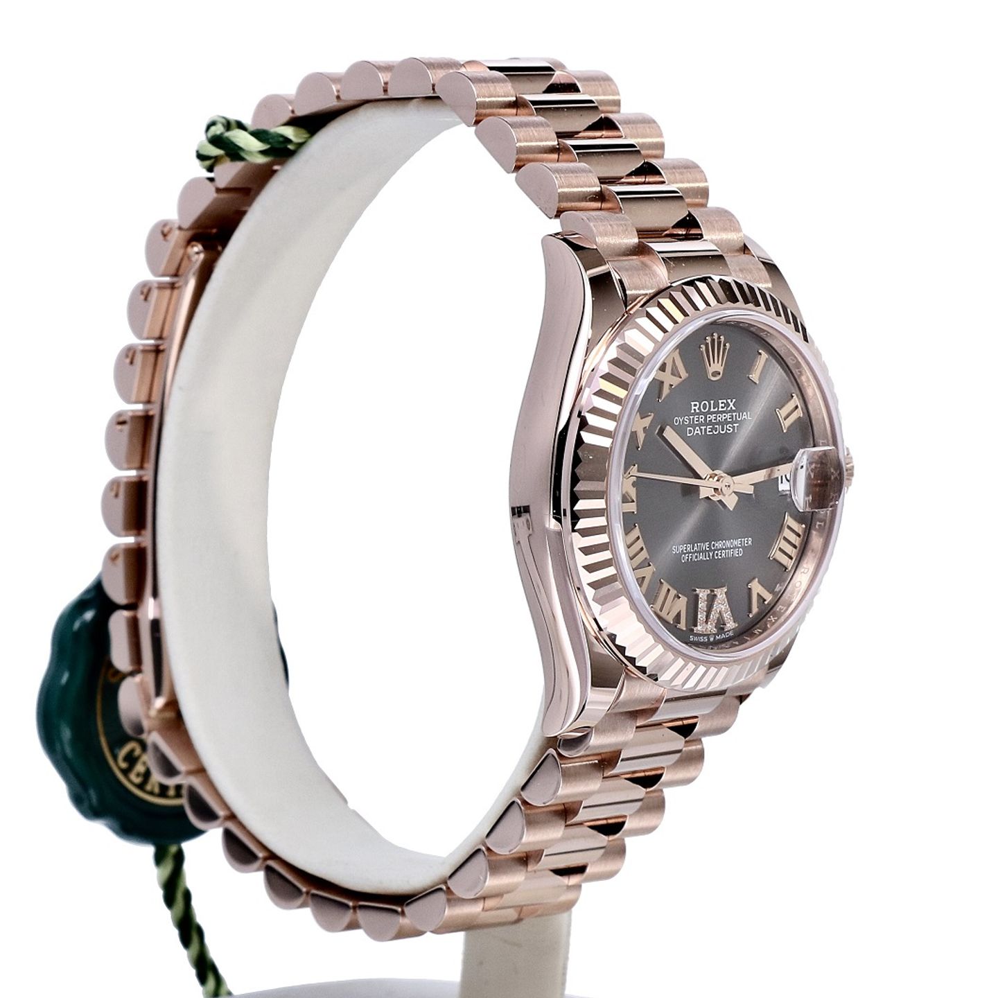 Rolex Datejust 31 278275 (2022) - Grey dial 31 mm Rose Gold case (6/8)