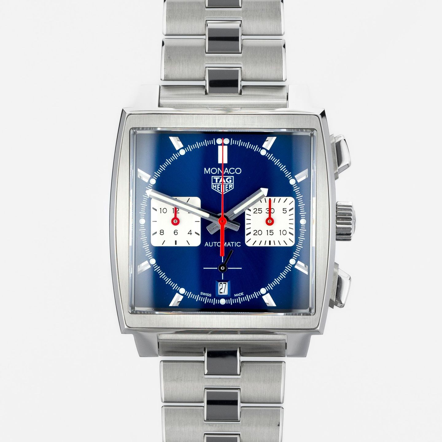 TAG Heuer Monaco CBL2111.BA0644 (Unknown (random serial)) - Blue dial 39 mm Steel case (1/5)