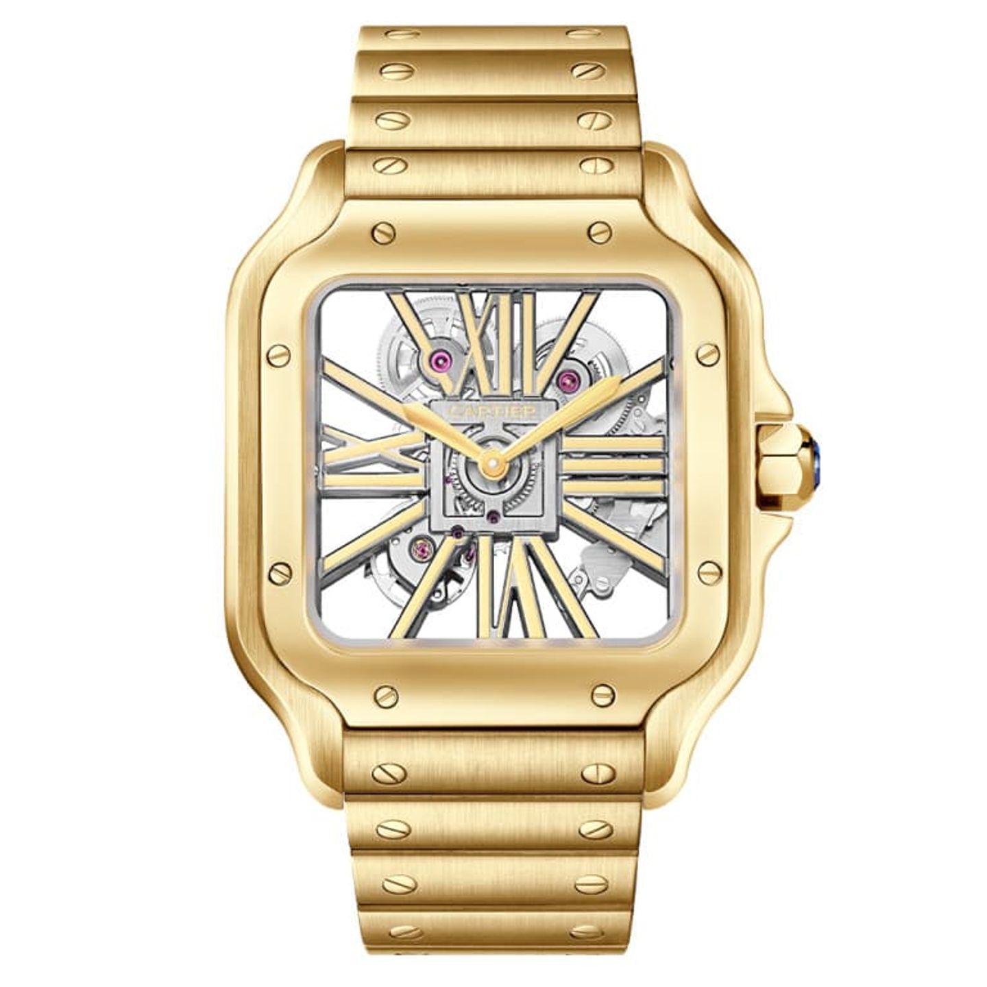 Cartier Santos WHSA0042 (2025) - Transparent dial 40 mm Yellow Gold case (1/1)