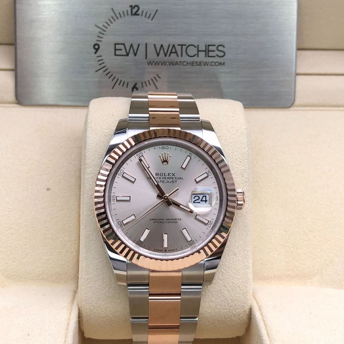 Rolex Datejust 41 126331 (2022) - Pink dial 41 mm Steel case (5/8)