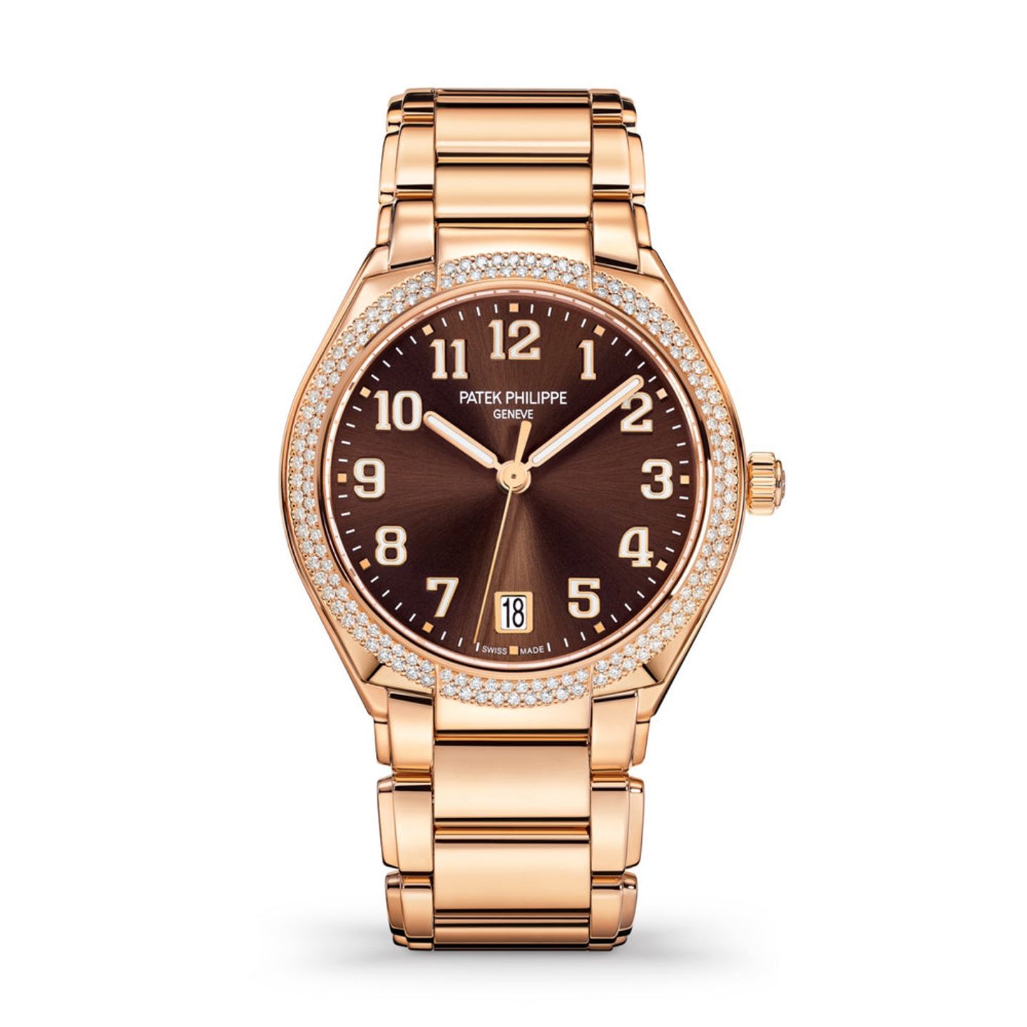 Patek Philippe Twenty~4 7300/1200R-001 (2025) - Brown dial 36 mm Rose Gold case (1/1)