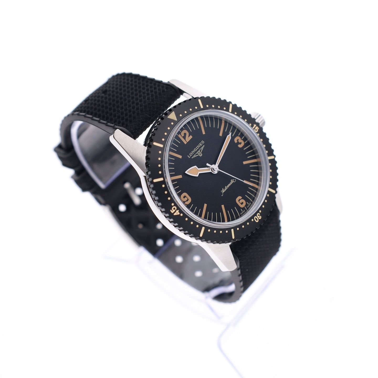 Longines Skin Diver L2.822.4.56.9 (2025) - Black dial 42 mm Steel case (4/8)