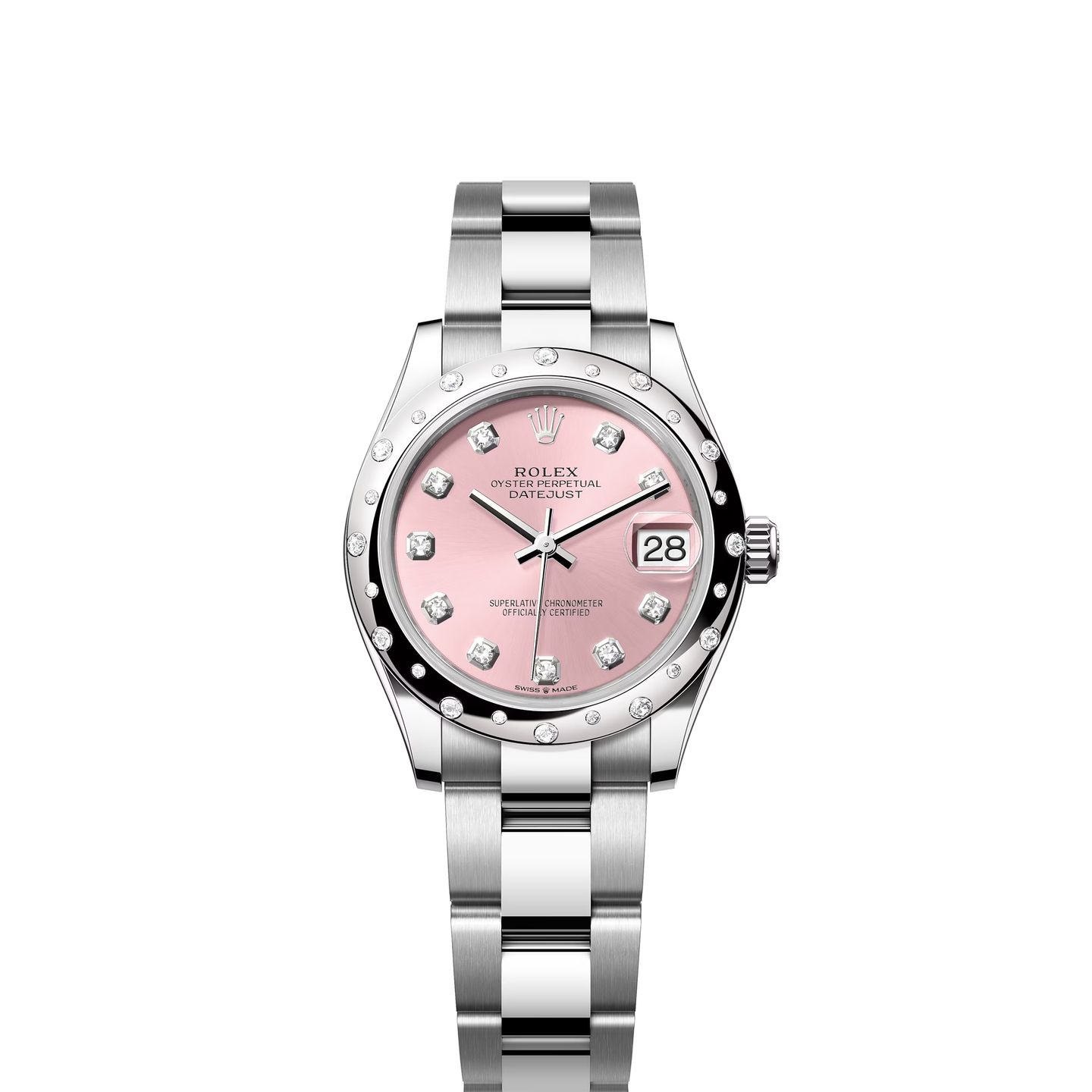 Rolex Datejust 31 278344RBR (2024) - Roze wijzerplaat 31mm Staal (1/1)