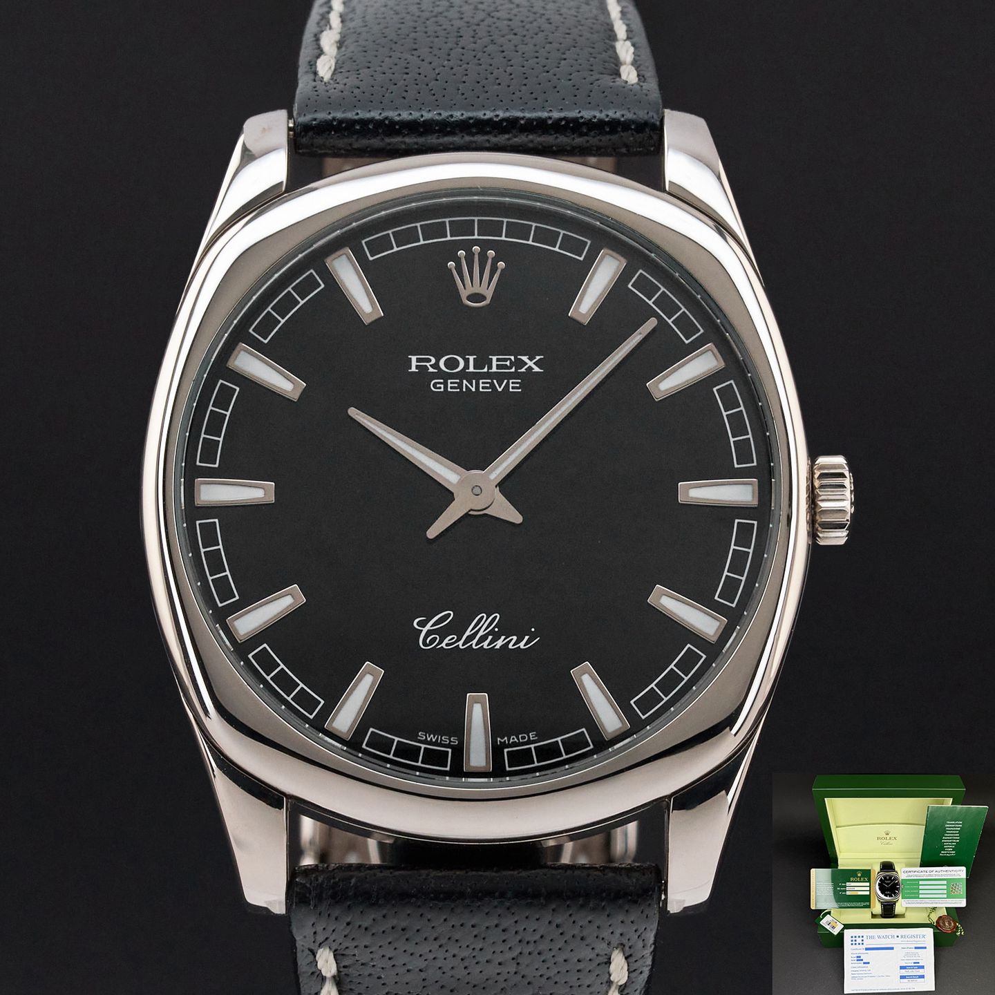 Rolex Cellini Danaos 4243 (2006) - 38 mm White Gold case (1/8)