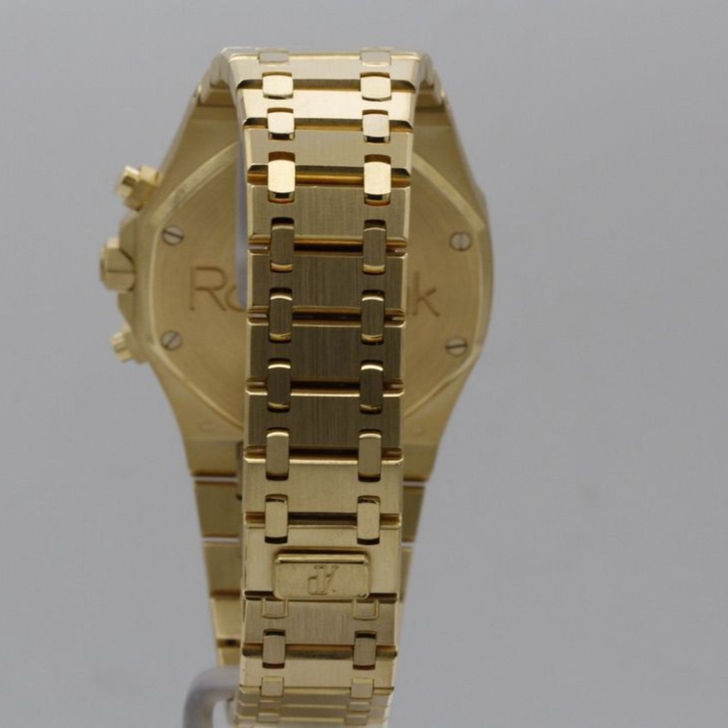 Audemars Piguet Royal Oak Chronograph 25860BA.OO.1110BA.01 (1999) - Blue dial 39 mm Yellow Gold case (5/8)