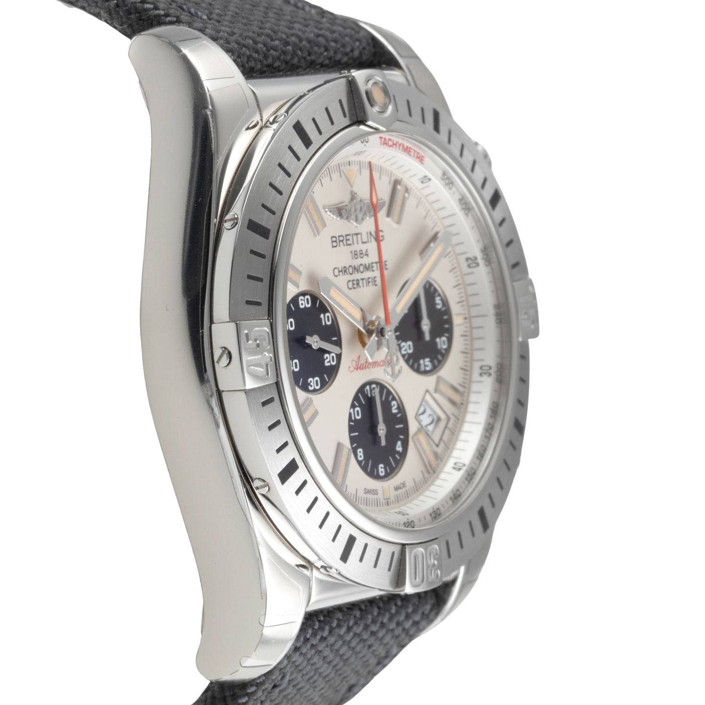 Breitling Chronomat 44 Airborne AB01154G/G786 (2014) - Silver dial 44 mm Steel case (7/8)