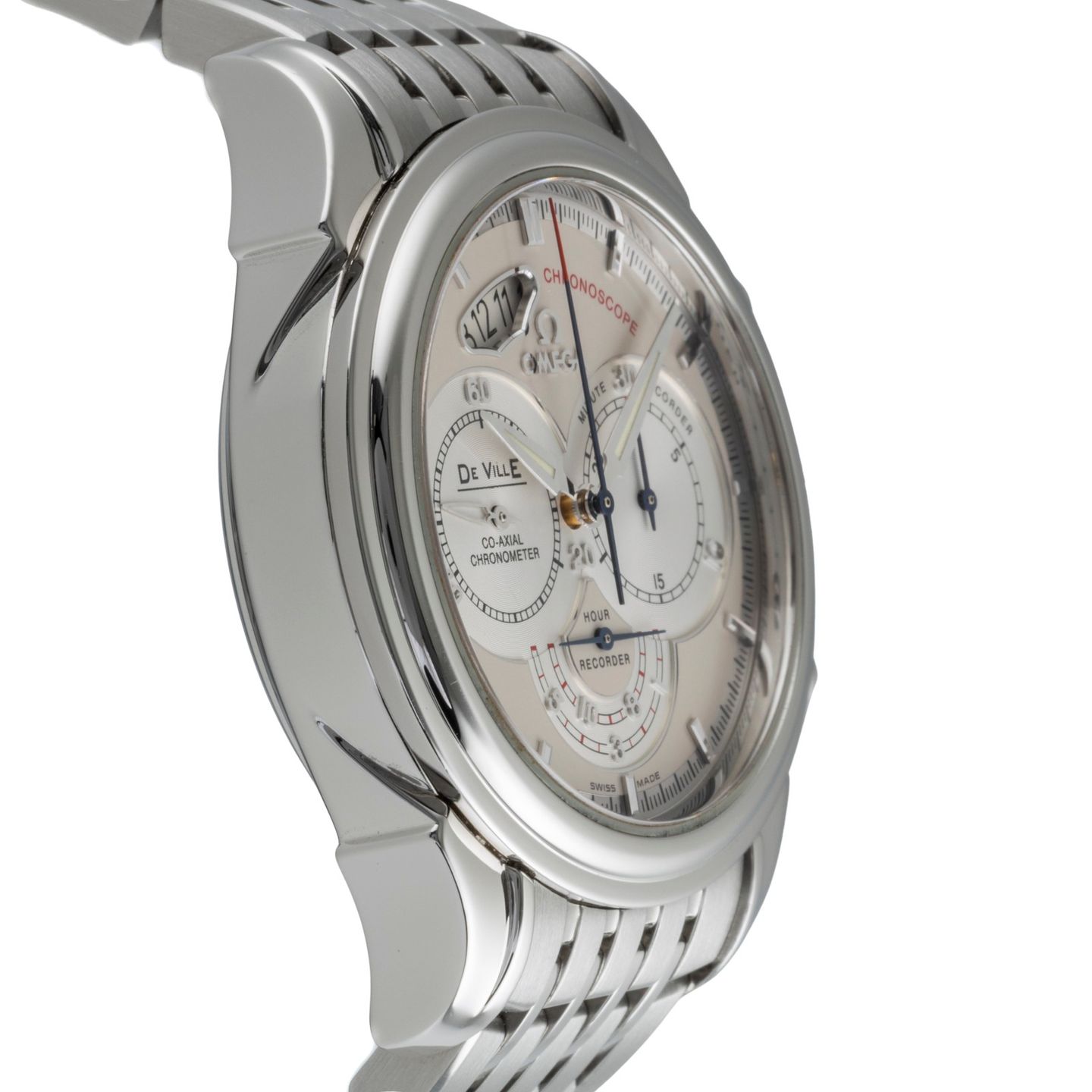 Omega De Ville Co-Axial 4550.30.00 (2020) - Silver dial 41 mm Steel case (7/8)