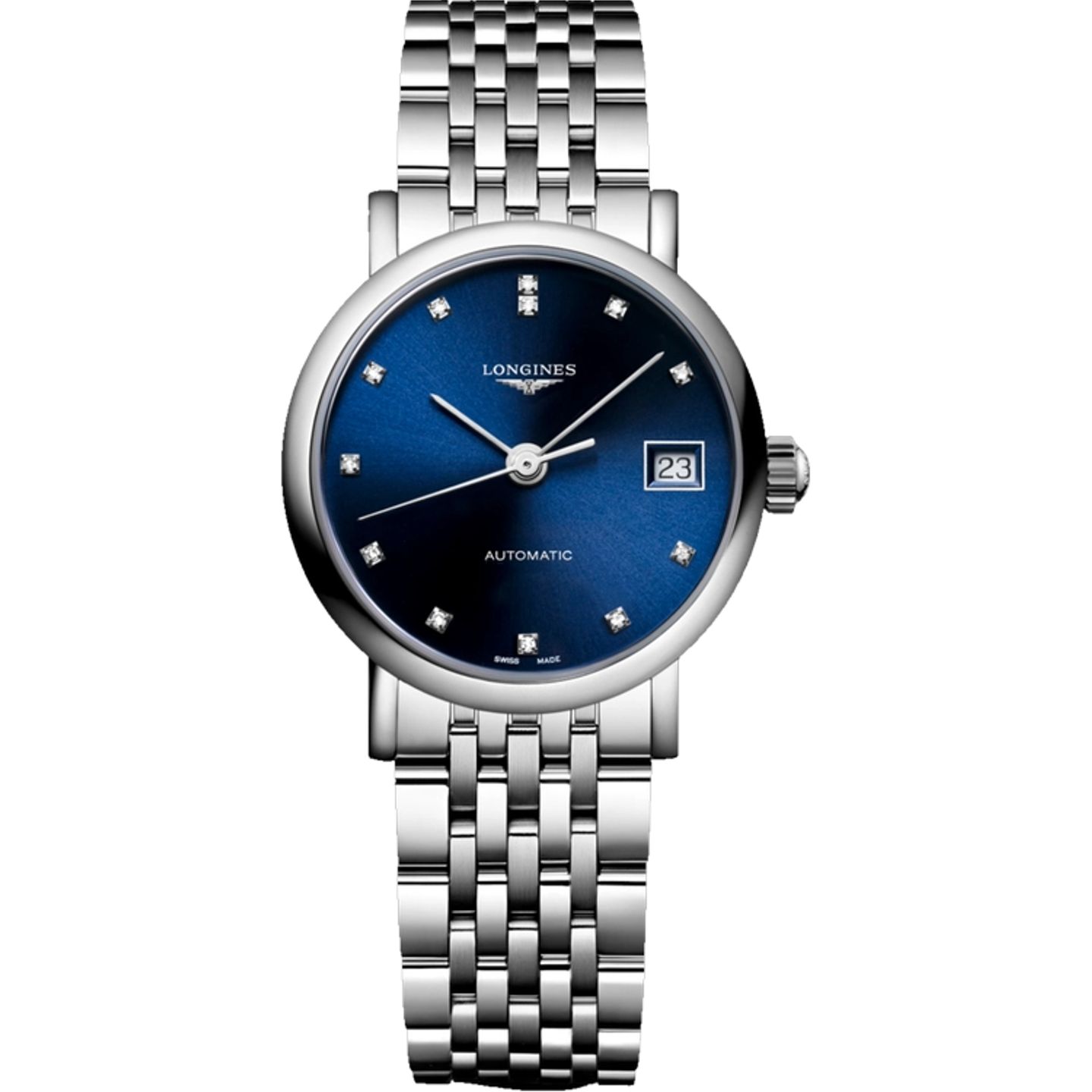 Longines Elegant L4.309.4.90.6 (2026) - Blauw wijzerplaat 25mm Staal (1/1)