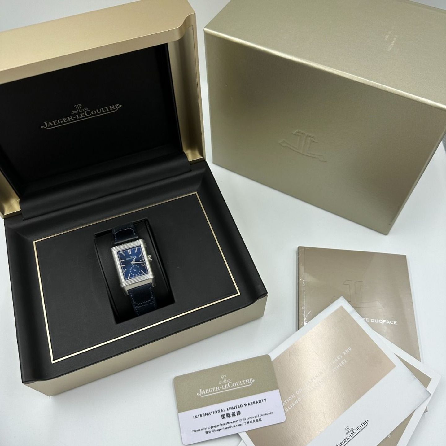 Jaeger-LeCoultre Reverso Duoface Q3988482 (2023) - Blauw wijzerplaat 28mm Staal (2/8)