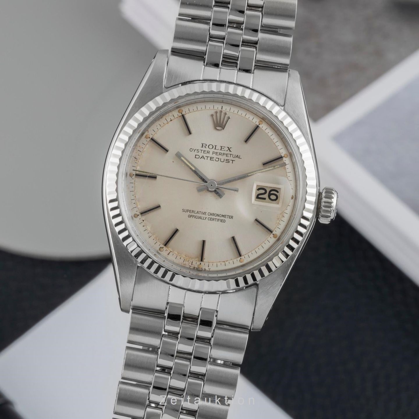 Rolex Datejust 1601 (1972) - Silver dial 36 mm Steel case (1/8)