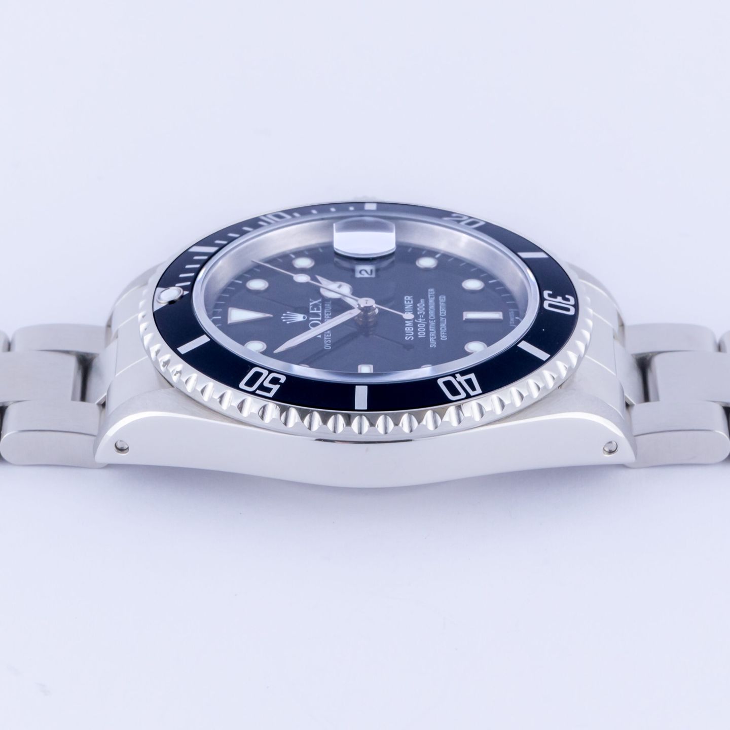 Rolex Submariner Date 16610 (1999) - Black dial 40 mm Steel case (5/8)