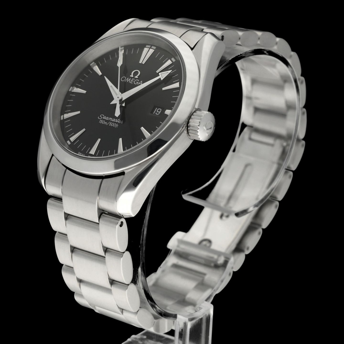 Omega Seamaster Aqua Terra 2518.50.00 (2006) - Black dial 36 mm Steel case (5/8)