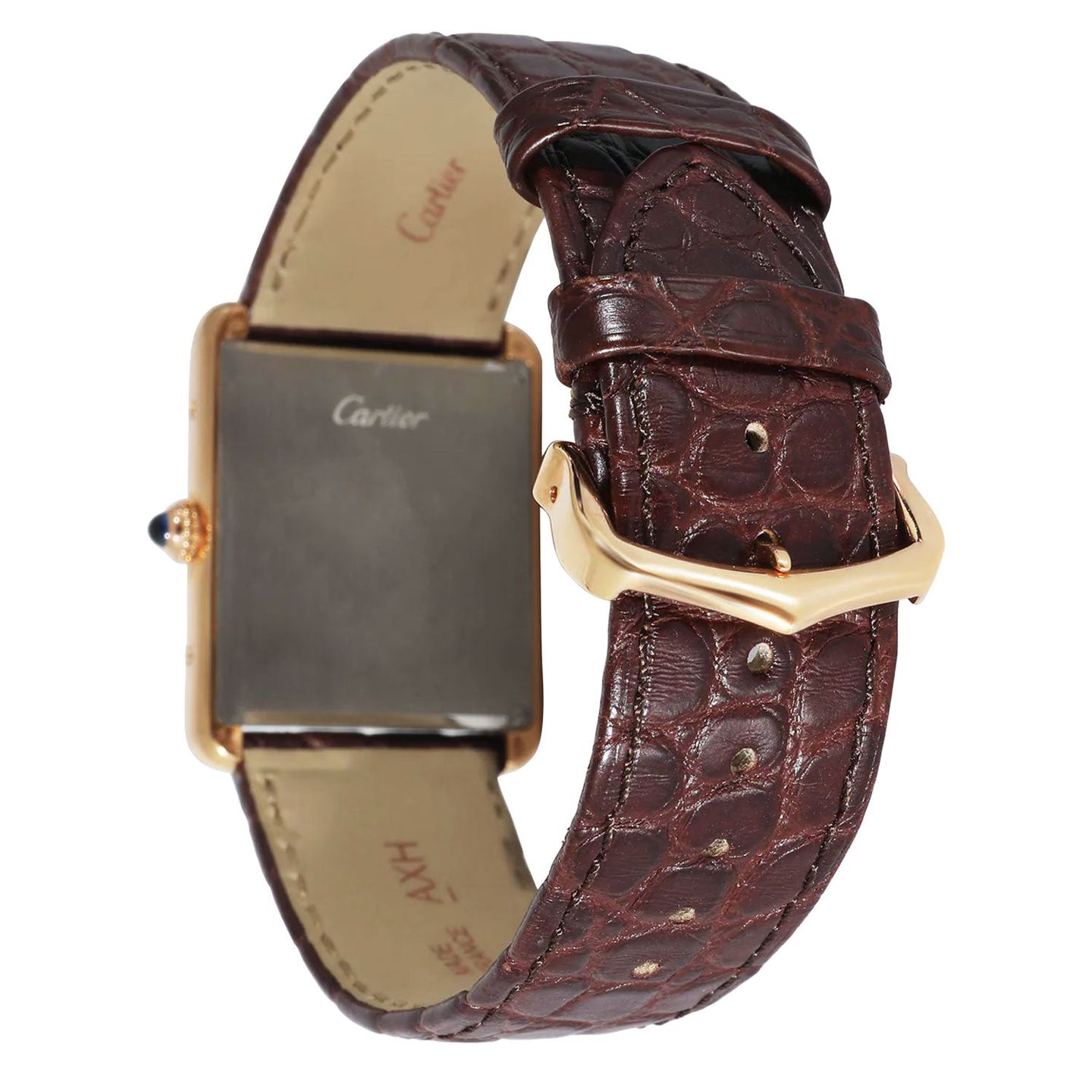 Cartier Tank Solo W5200025 (Unknown (random serial)) - Silver dial 35 mm Rose Gold case (3/3)