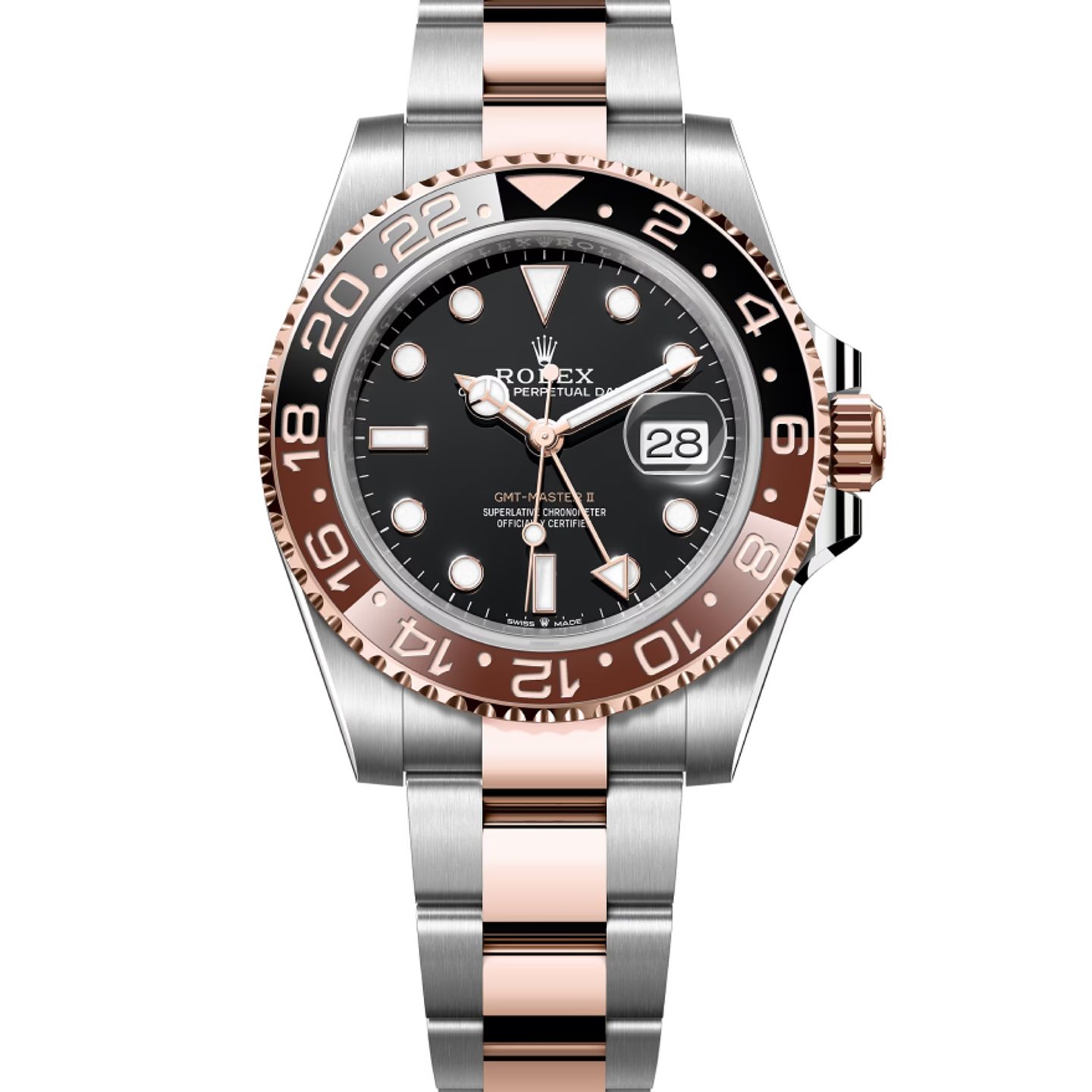 Rolex GMT-Master II 126711CHNR (Onbekend (willekeurig serienummer)) - Zwart wijzerplaat 40mm Goud/Staal (1/8)