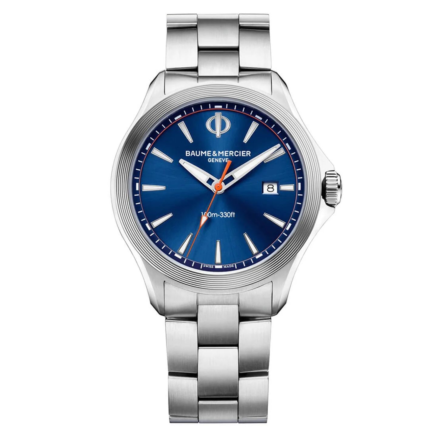 Baume & Mercier Clifton M0A10413 (2024) - Blauw wijzerplaat 42mm Staal (3/3)