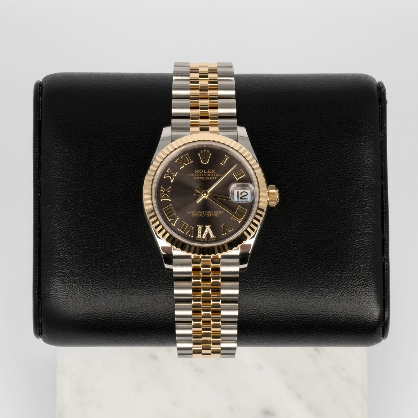Rolex Datejust 31 278273 (2025) - Grey dial 31 mm Gold/Steel case (1/6)