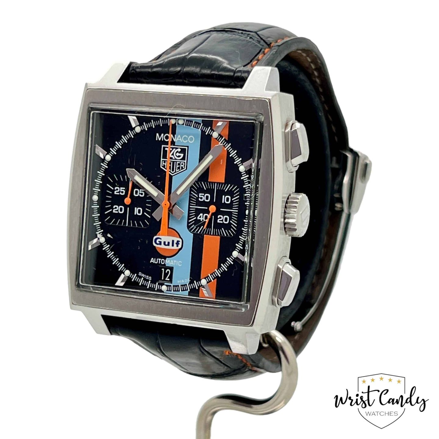 TAG Heuer Monaco CW211A.FC6228 (2007) - Wit wijzerplaat 38mm Staal (2/8)