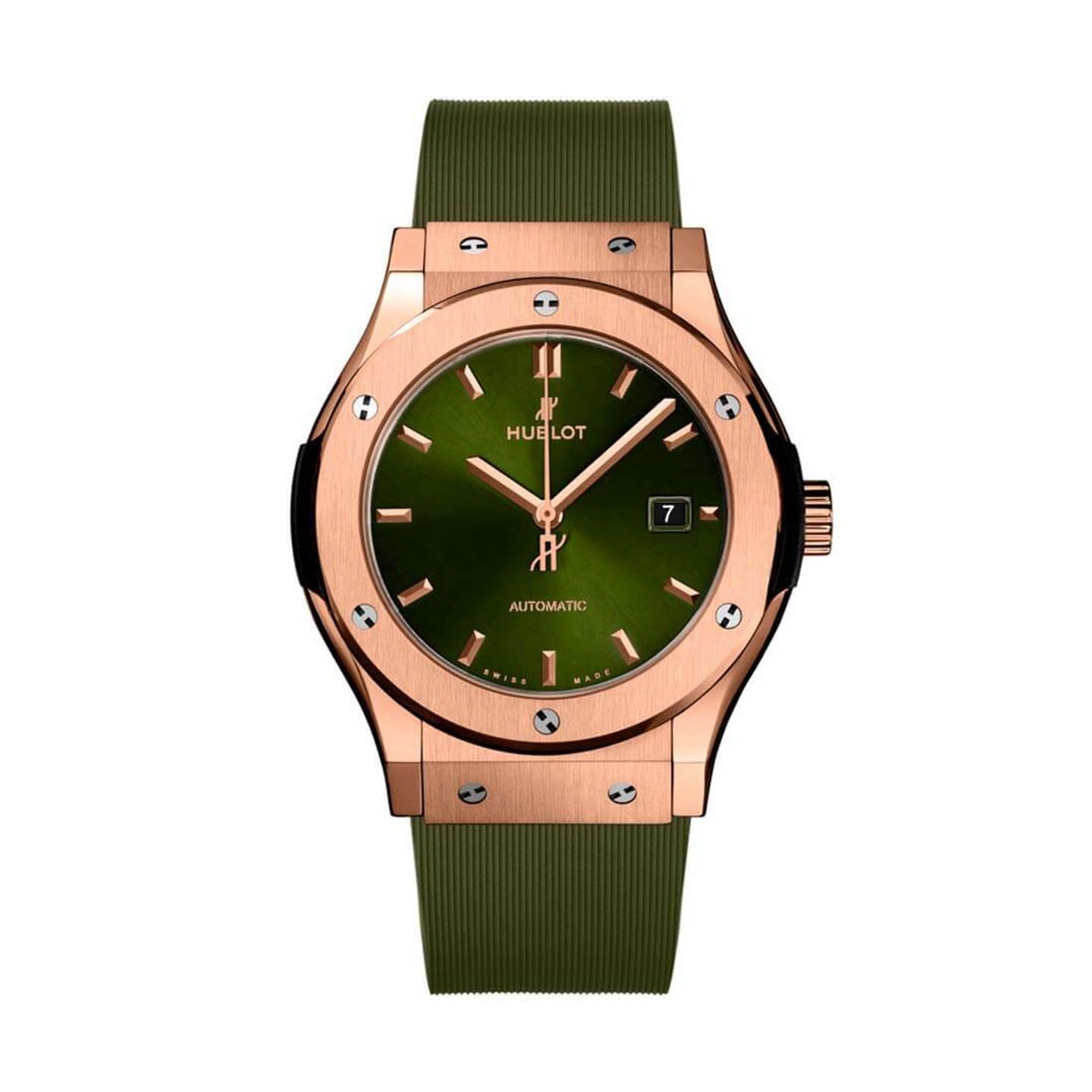 Hublot Classic Fusion 542.OX.8980.RX (2024) - Groen wijzerplaat 42mm Roségoud (3/3)