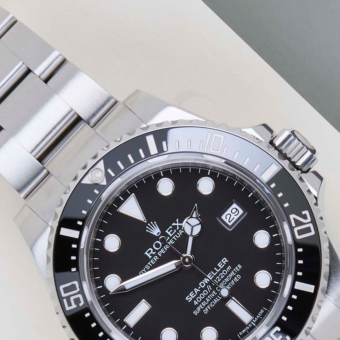 Rolex Sea-Dweller 4000 116600 (2017) - Zwart wijzerplaat 40mm Staal (3/8)