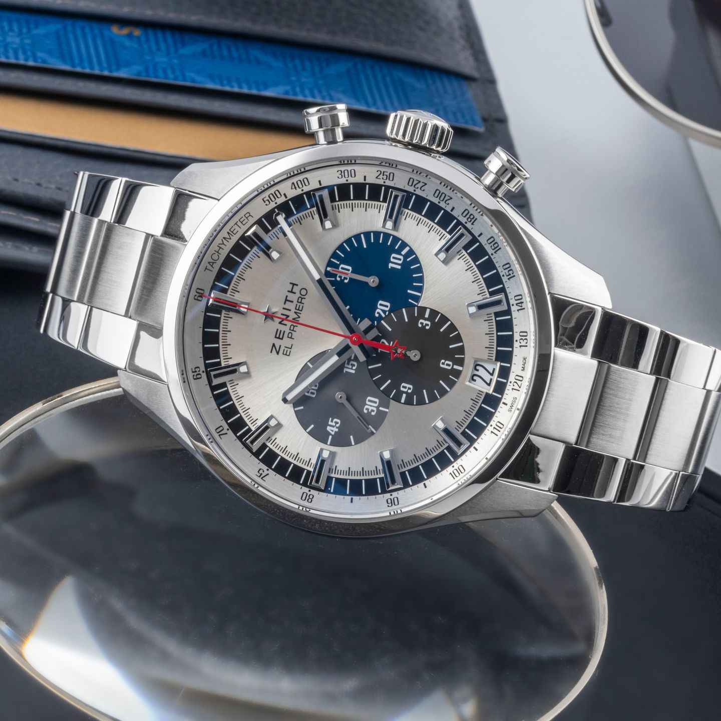 Zenith El Primero Chronomaster 03.2520.400/69.c713 (2017) - Silver dial 45 mm Steel case (2/8)