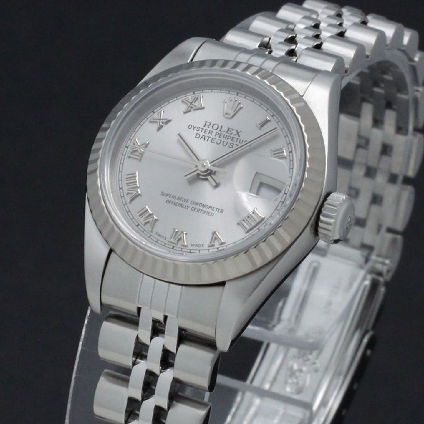Rolex Lady-Datejust 69174 (1999) - Grey dial 26 mm Steel case (7/7)