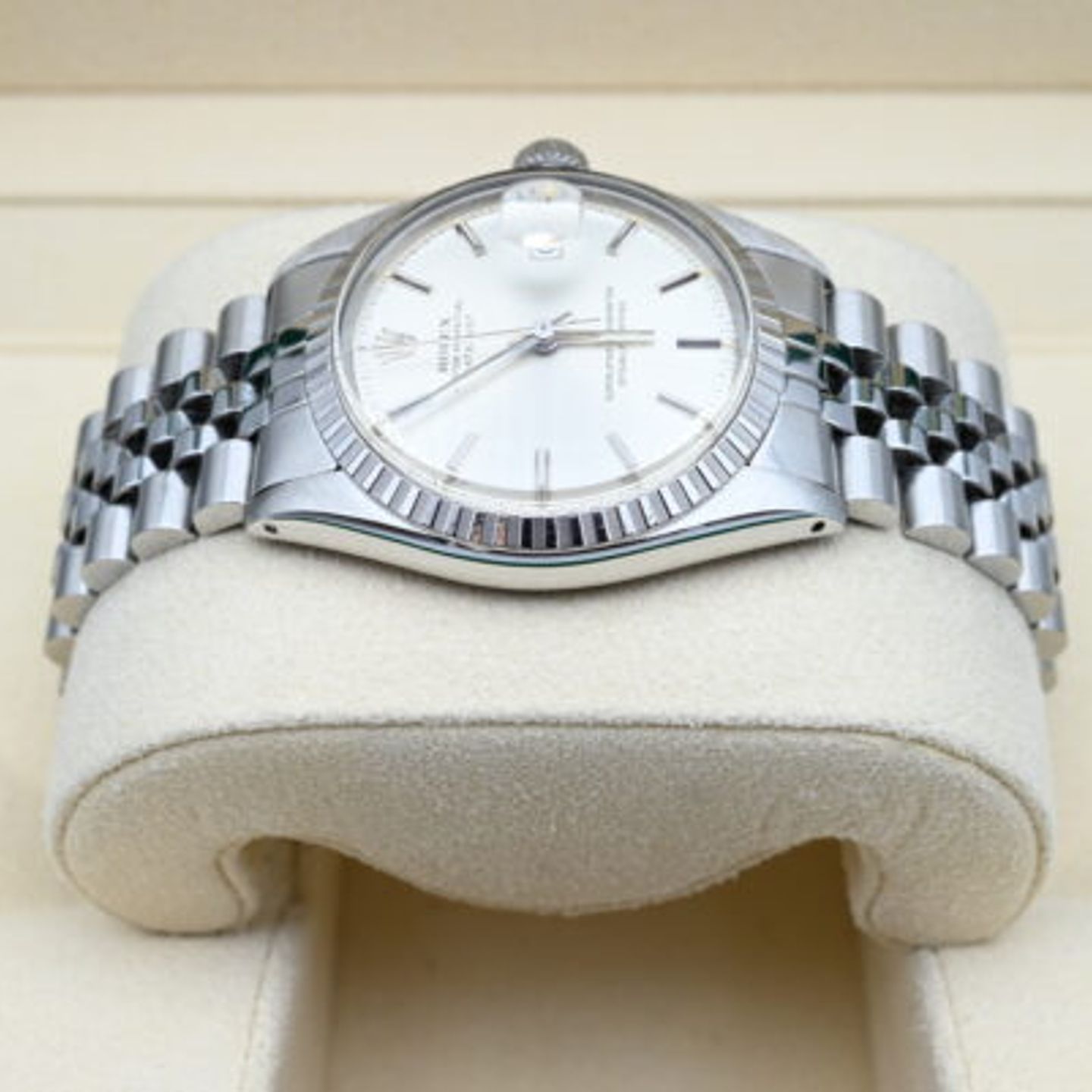 Rolex Datejust 1603 (1976) - Zilver wijzerplaat 36mm Staal (3/6)