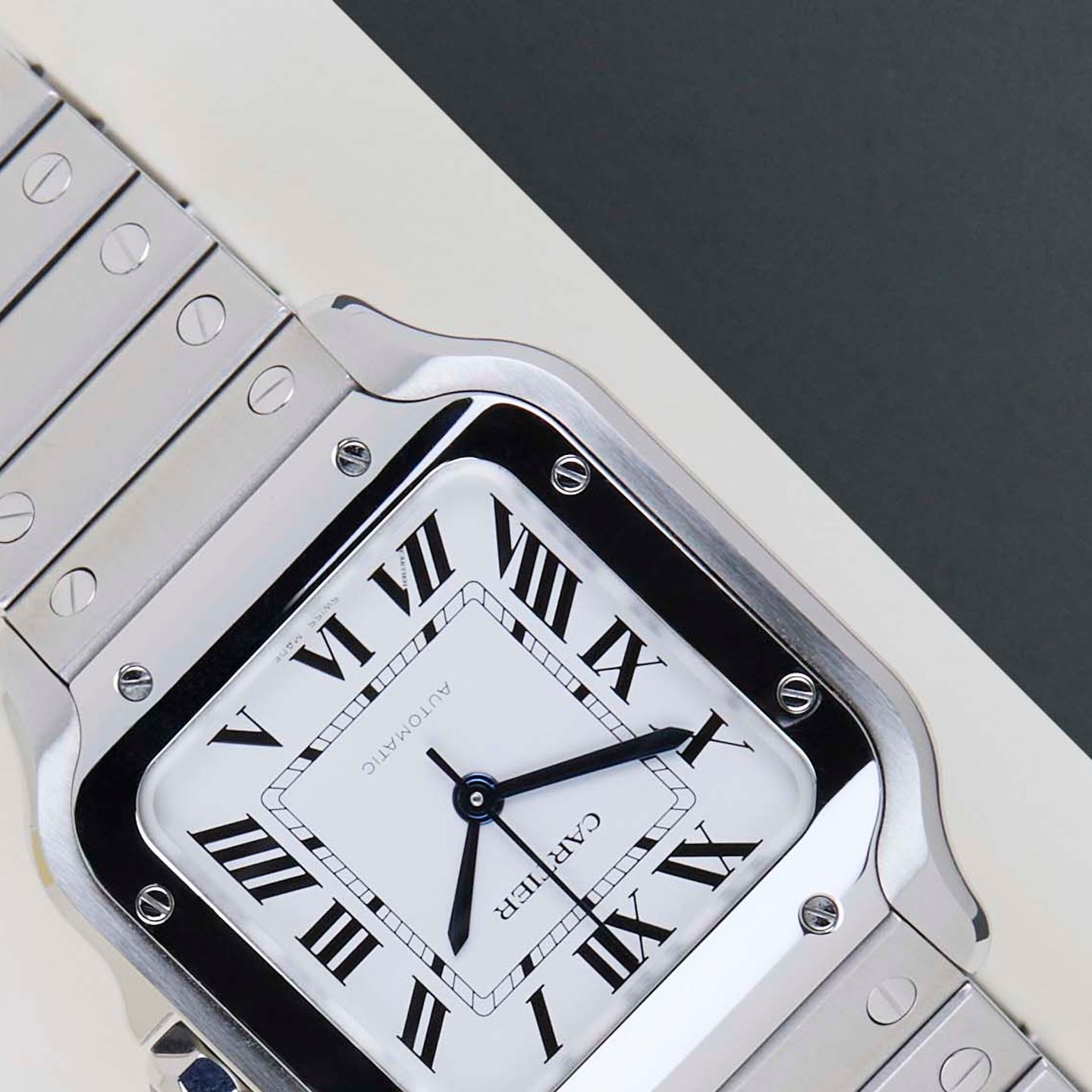 Cartier Santos WSSA0029 (2025) - Silver dial 35 mm Steel case (4/8)