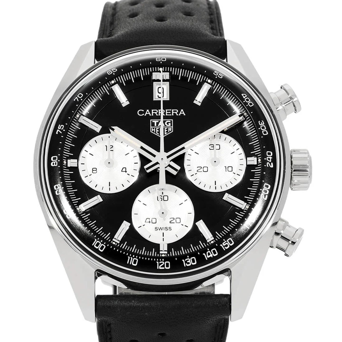 TAG Heuer Carrera CBS2210.FC6534 (2024) - Zwart wijzerplaat 39mm Staal (1/2)