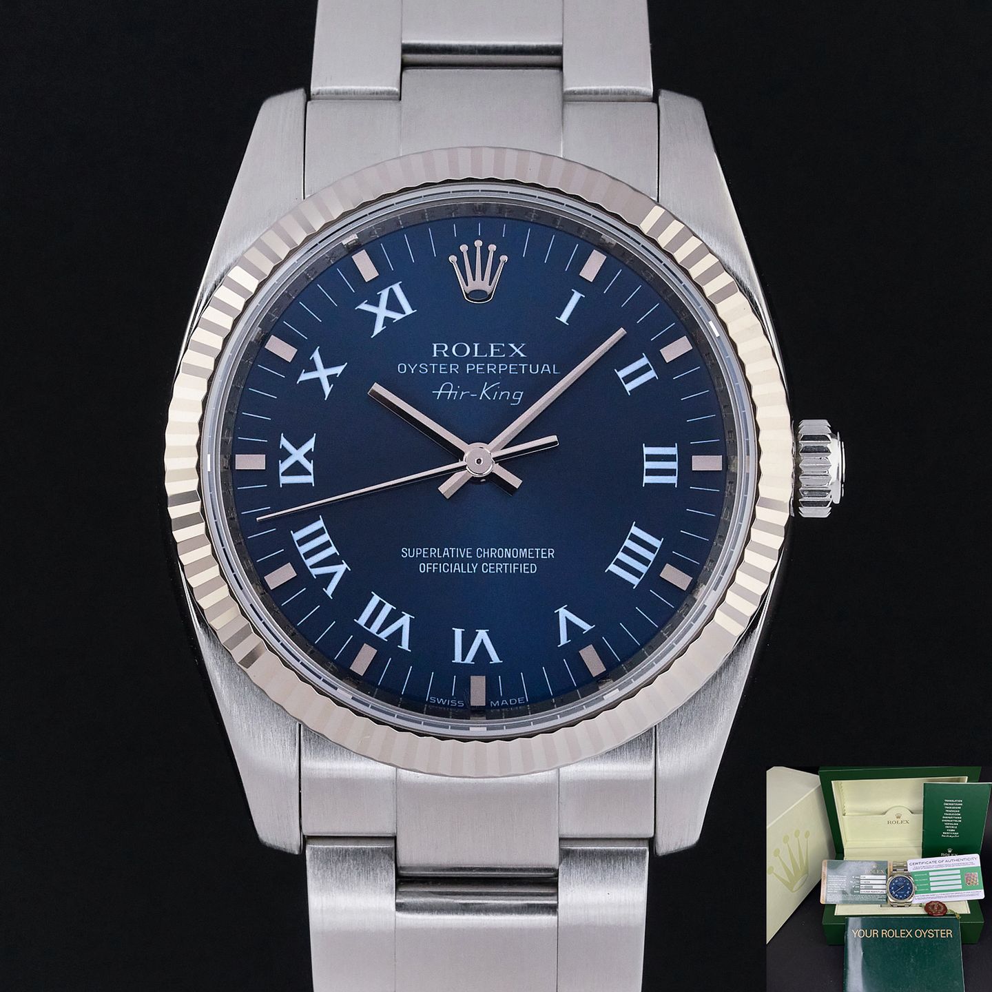 Rolex Air-King 114234 (2008) - 34mm Staal (1/7)