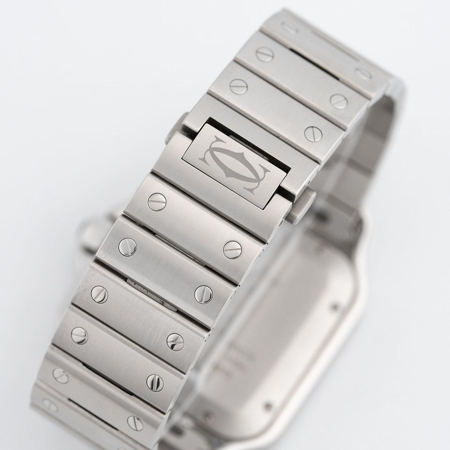 Cartier Santos WSSA0018 (2024) - Zilver wijzerplaat 40mm Staal (3/5)