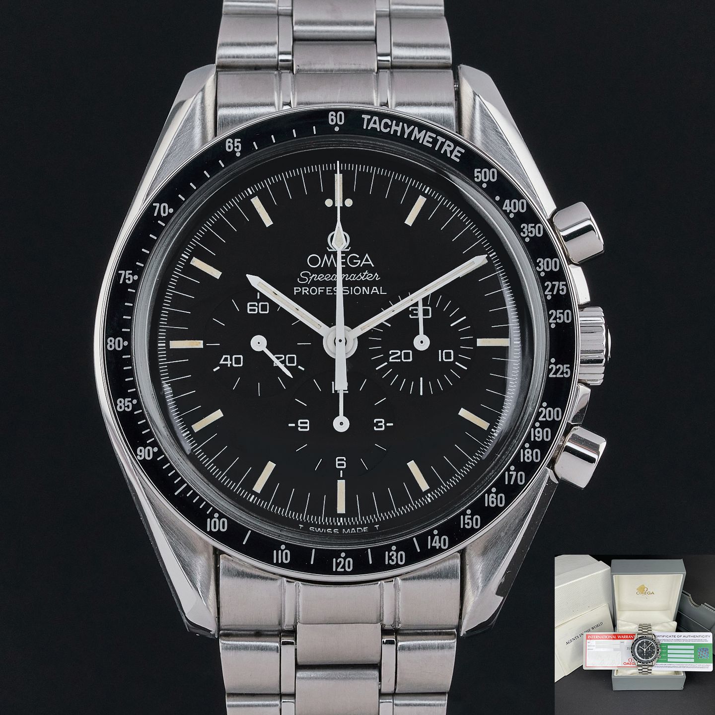 Omega Speedmaster Professional Moonwatch 3592.50.00 (Unknown (random serial)) - Black dial 42 mm Steel case (1/7)