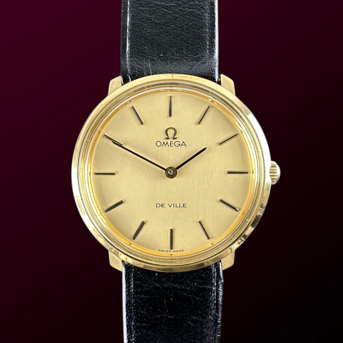 Omega De Ville 115.0001 (1973) - Goud wijzerplaat 33mm Goud/Staal (1/8)