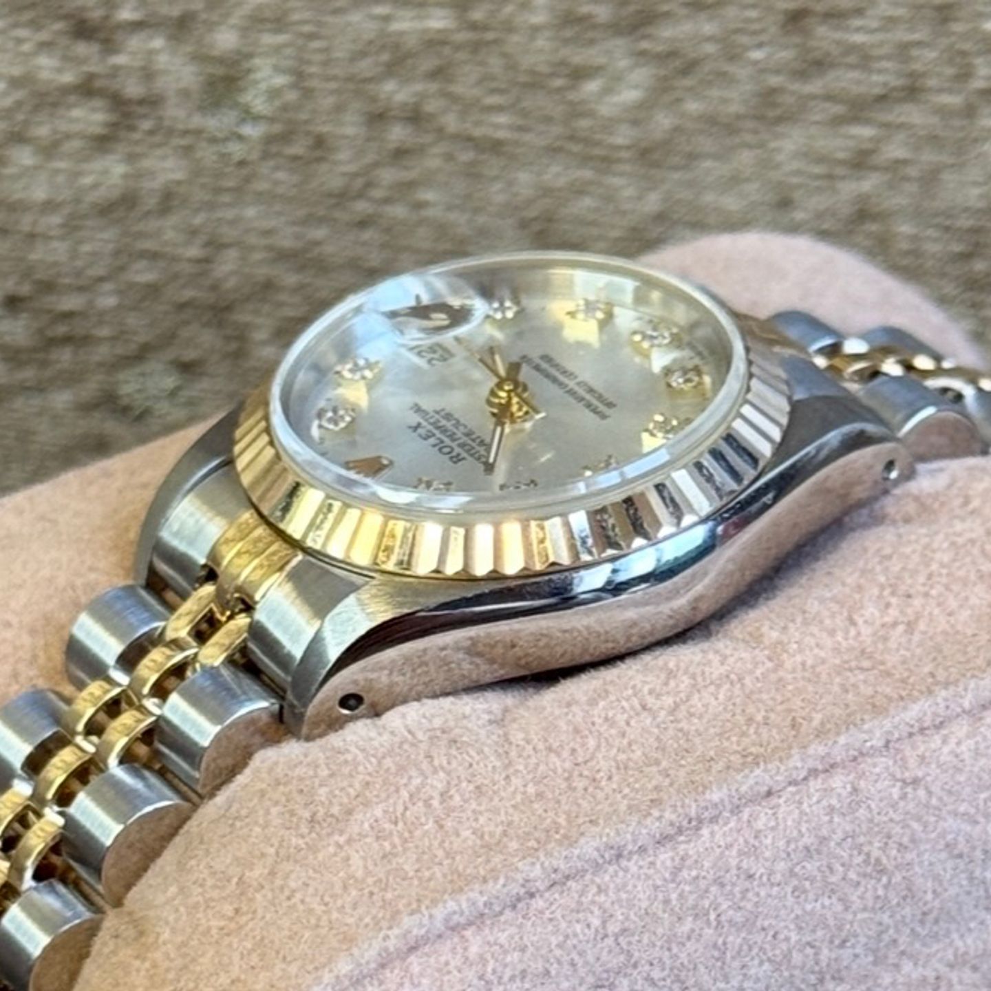 Rolex Lady-Datejust 69173 (1989) - Silver dial 26 mm Gold/Steel case (5/8)