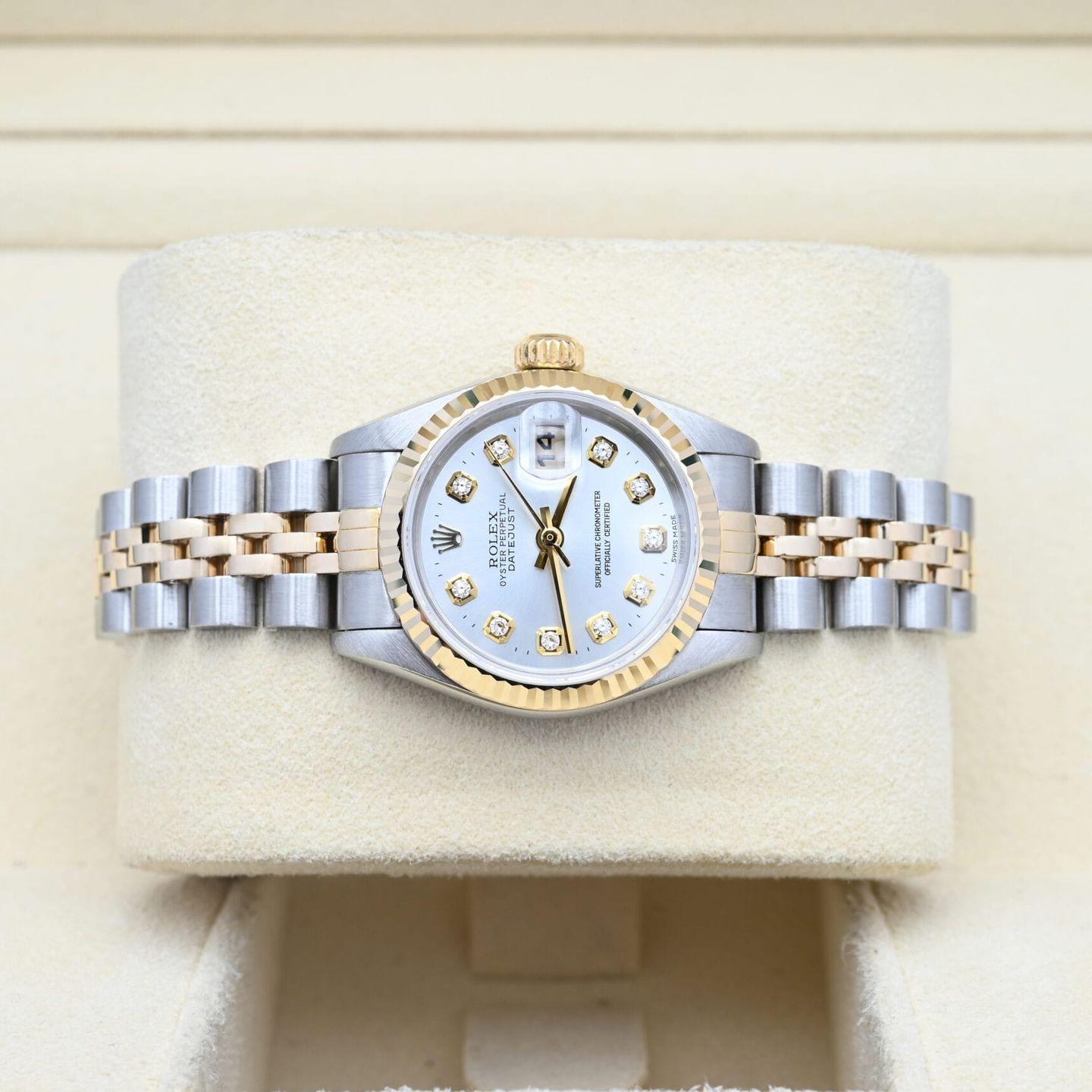 Rolex Lady-Datejust 79173 (2003) - Zilver wijzerplaat 26mm Goud/Staal (5/7)