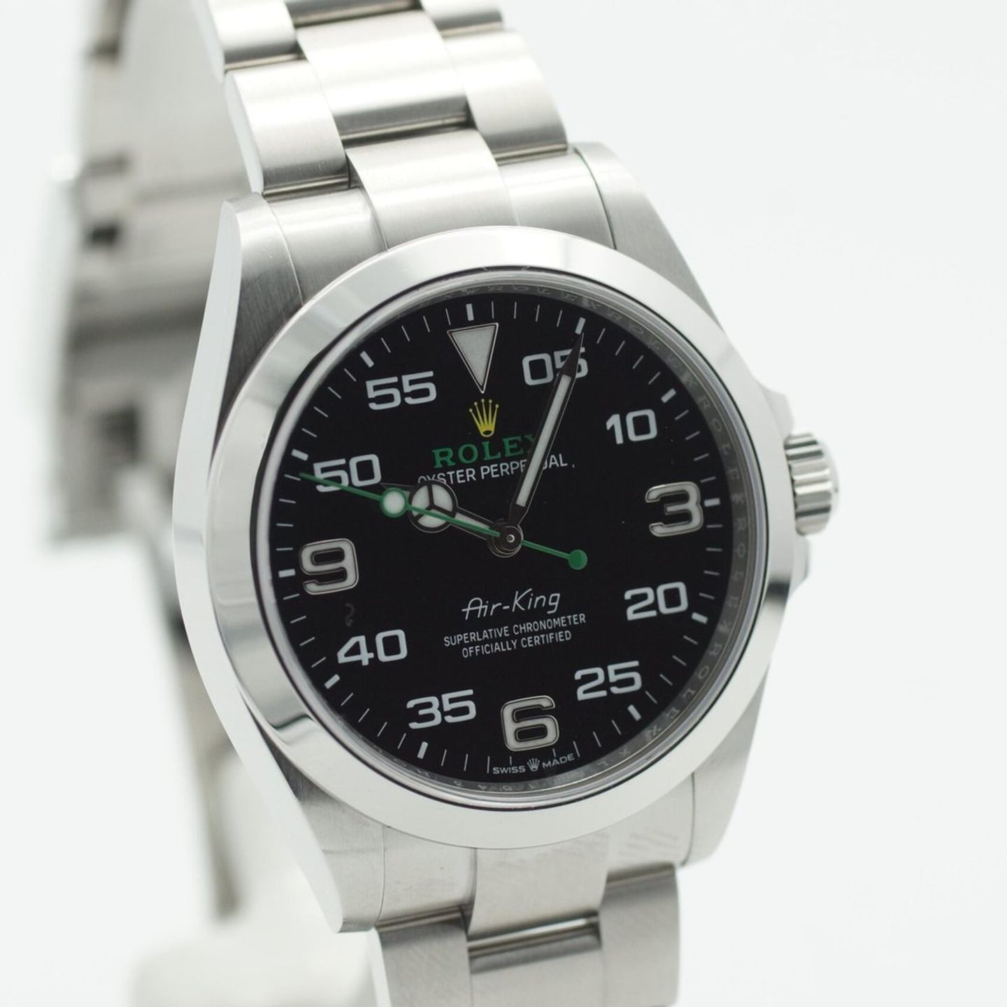 Rolex Air-King 126900 (2023) - Zwart wijzerplaat 40mm Staal (4/8)