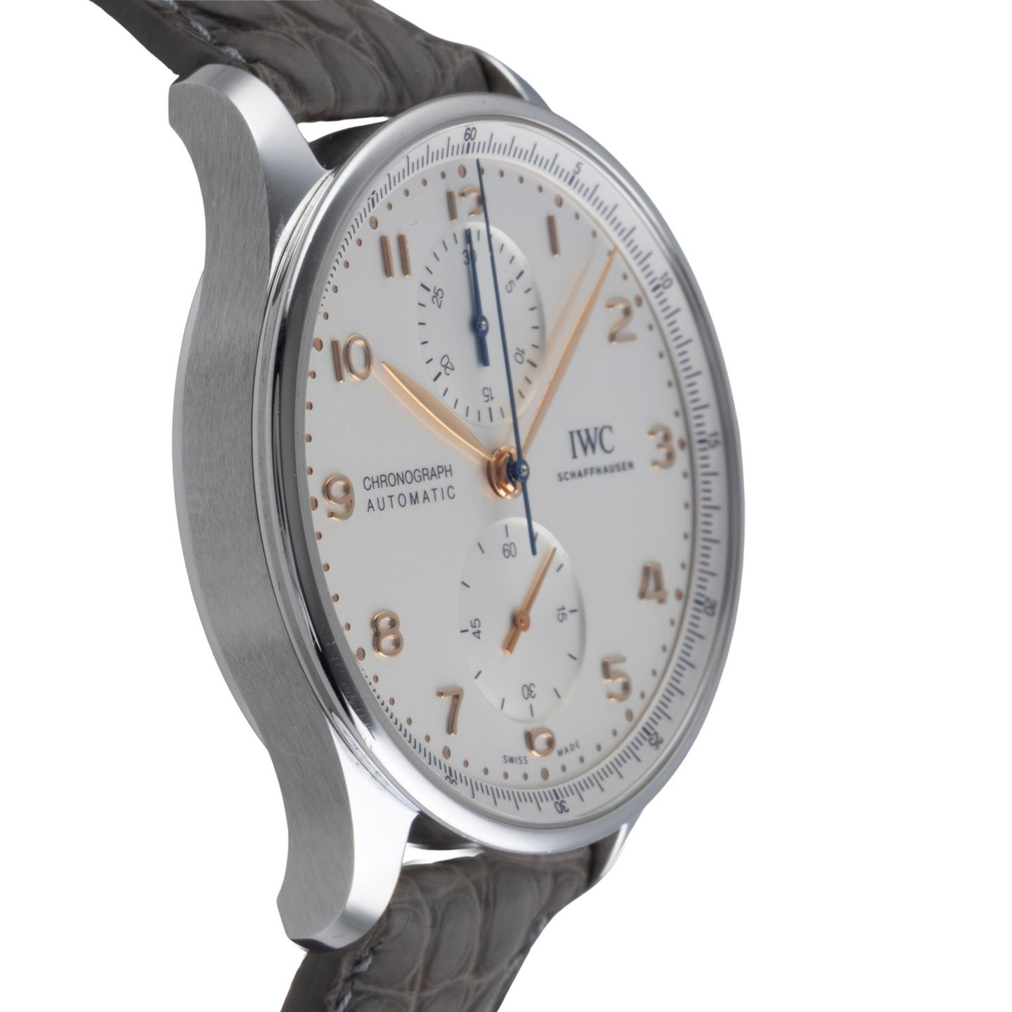 IWC Portuguese Chronograph IW371604 (2020) - Zilver wijzerplaat 41mm Staal (7/8)