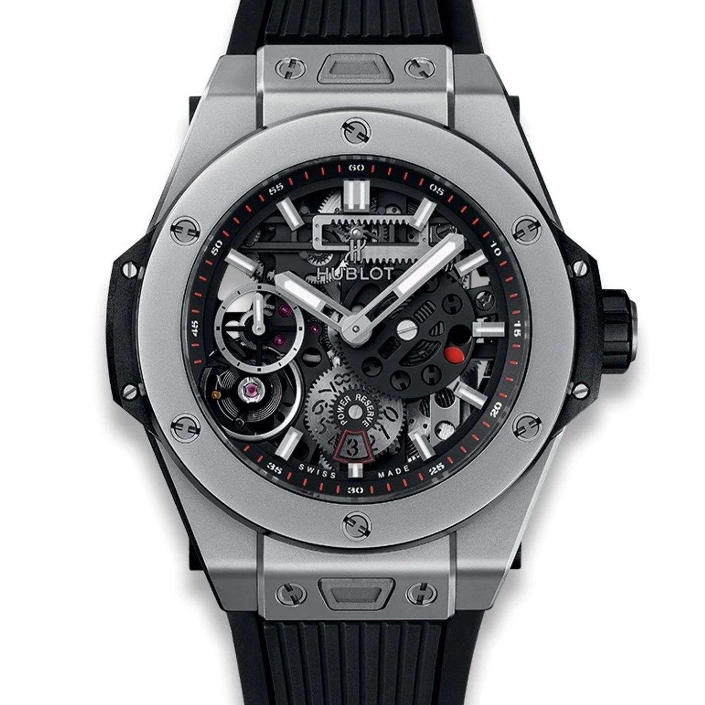 Hublot Big Bang Meca-10 414.NI.1123.RX (2024) - Transparent dial 45 mm Titanium case (1/3)