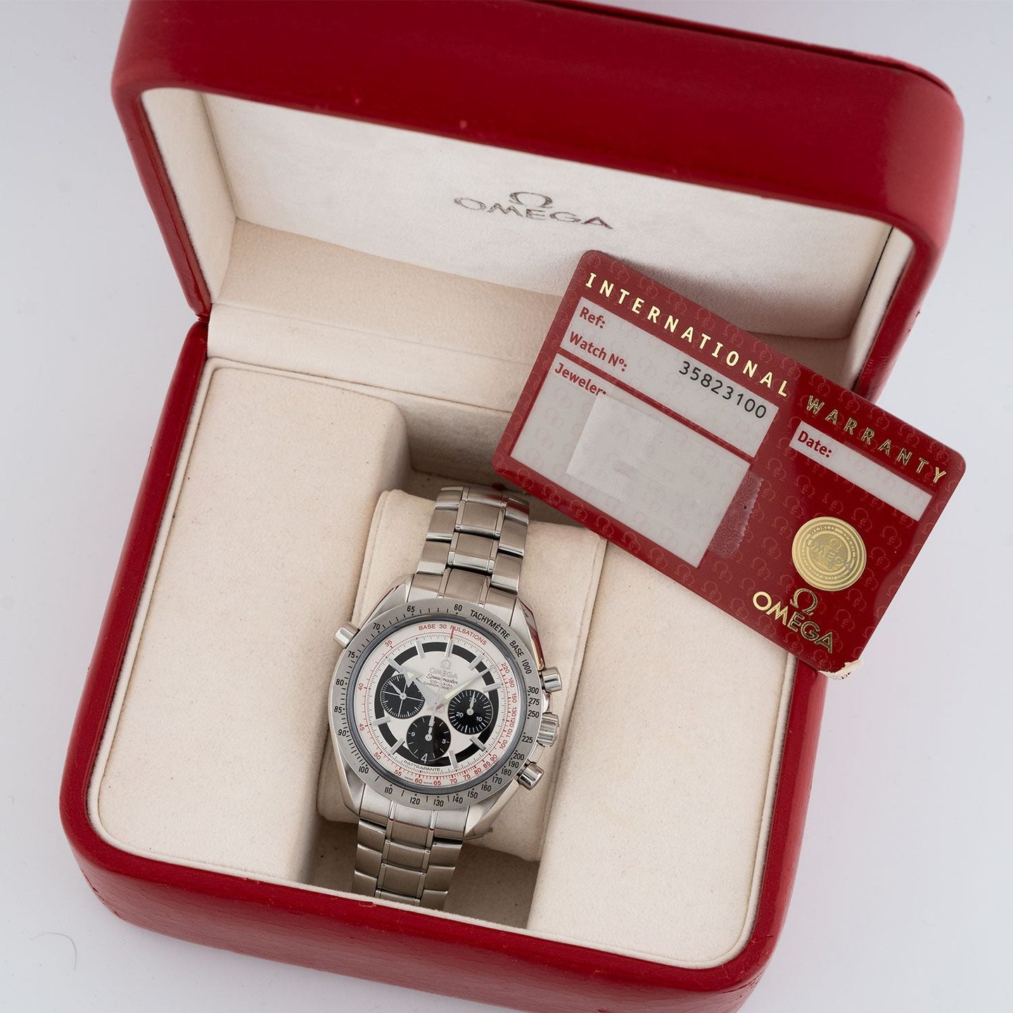 Omega Speedmaster Broad Arrow 3582.31.00 (Unknown (random serial)) - White dial 44 mm Steel case (6/6)