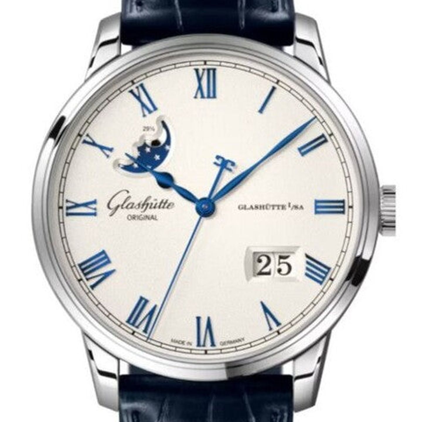 Glashütte Original Senator Panorama Date Moon Phase 1-36-24-05-02-61 (2026) - Silver dial 40 mm Steel case (1/1)