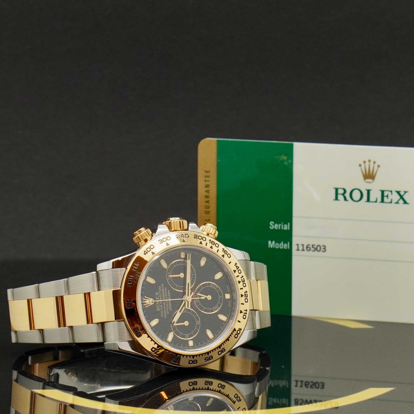 Rolex Daytona 116503 (2017) - Black dial 40 mm Gold/Steel case (4/7)