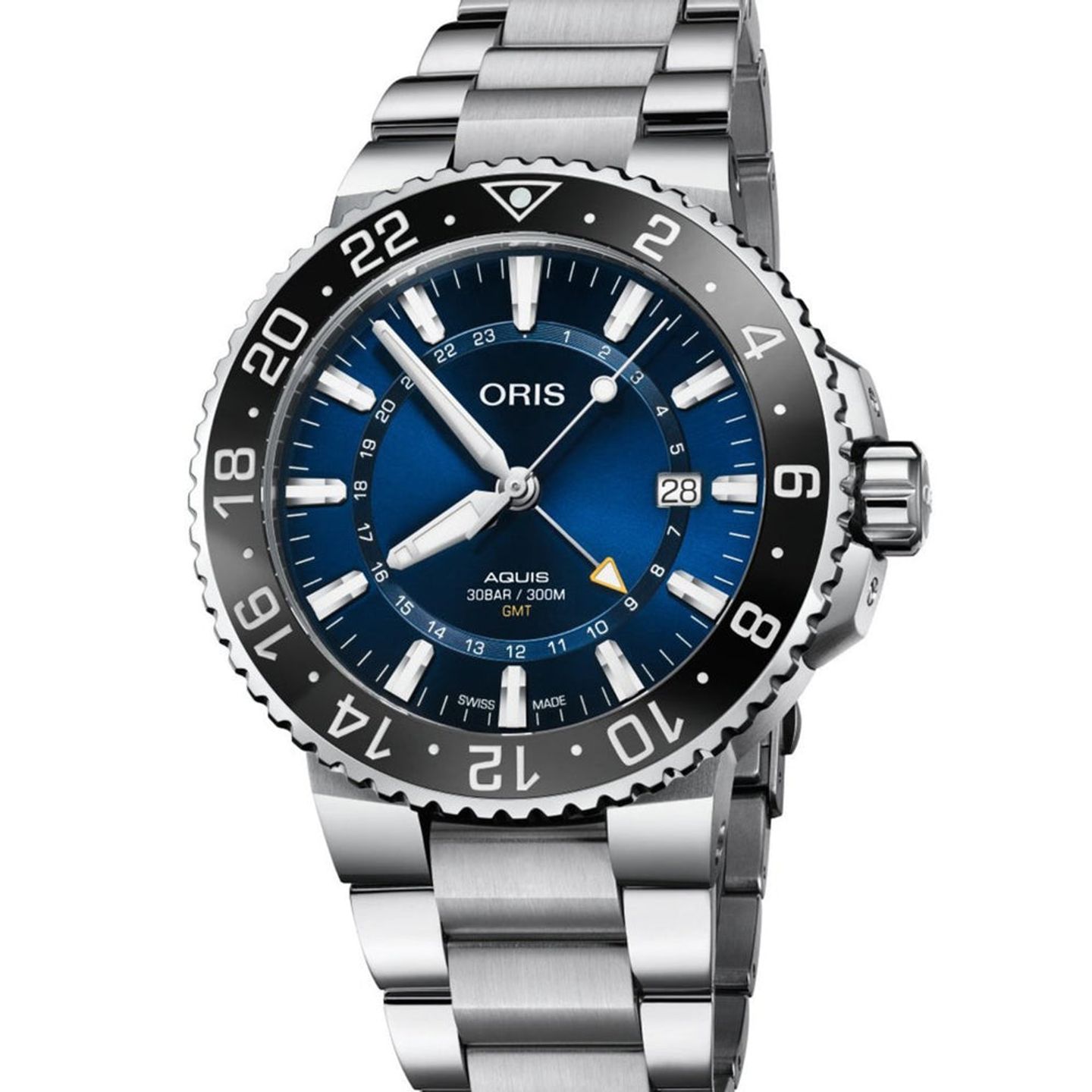 Oris Aquis GMT Date 01 798 7754 4135-07 8 24 05PEB (2026) - Blauw wijzerplaat 44mm Staal (1/1)