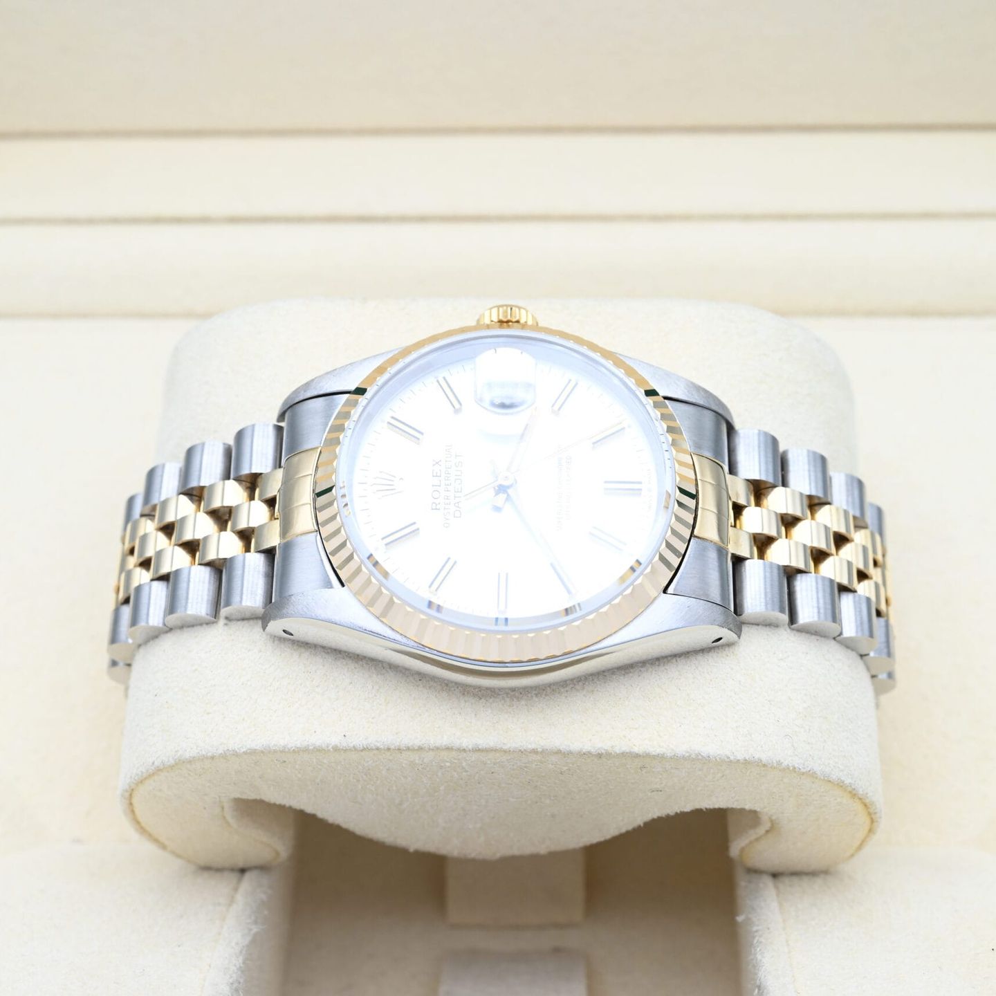 Rolex Datejust 36 16233 (1993) - Zilver wijzerplaat 36mm Goud/Staal (3/7)