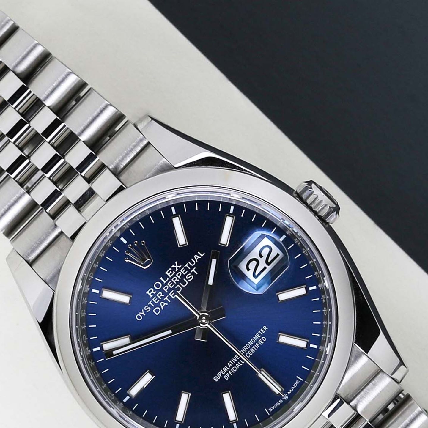 Rolex Datejust 36 126200 (2024) - Blue dial 36 mm Steel case (2/8)