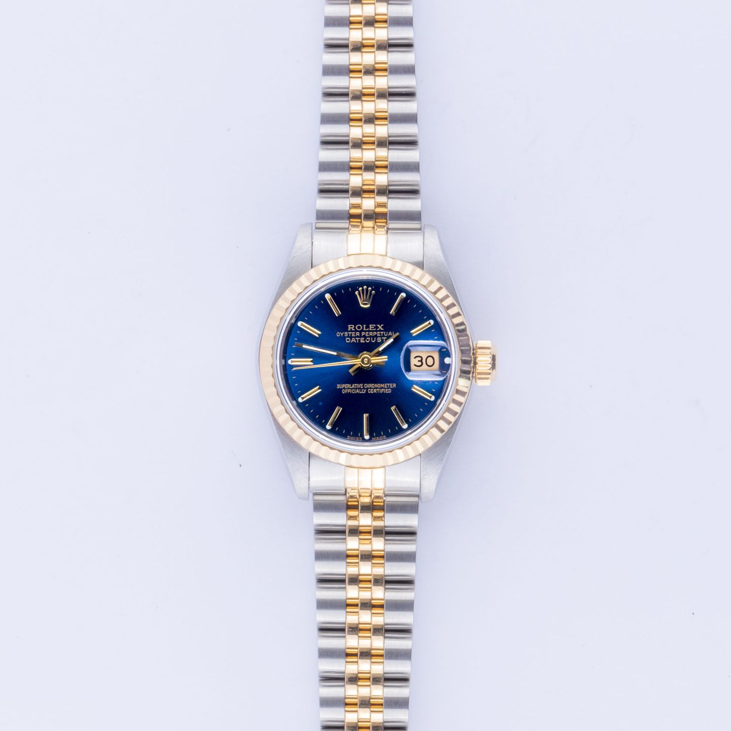 Rolex Lady-Datejust 69173 (1989) - 26mm Goud/Staal (3/8)
