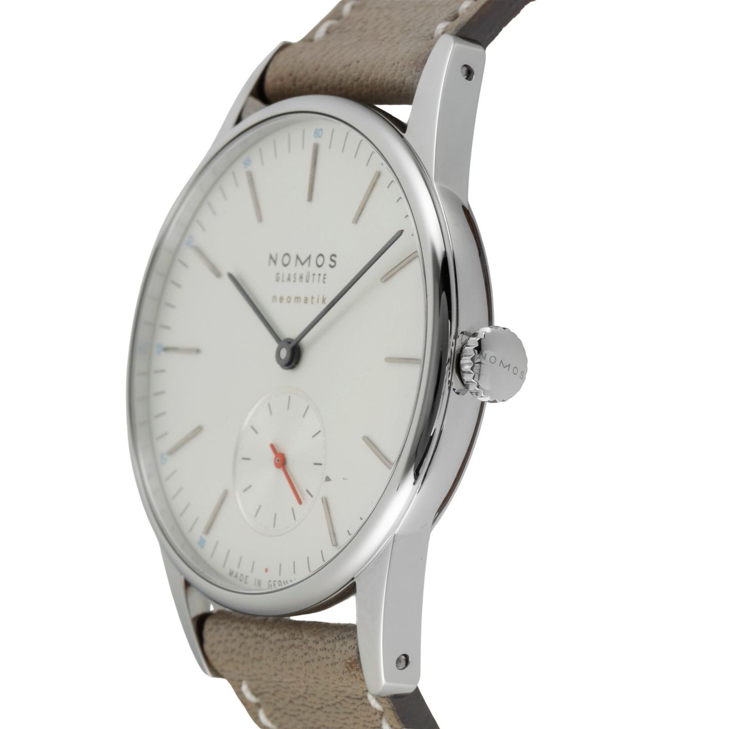 NOMOS Orion Neomatik 392 (Onbekend (willekeurig serienummer)) - Wit wijzerplaat 36mm Staal (6/8)