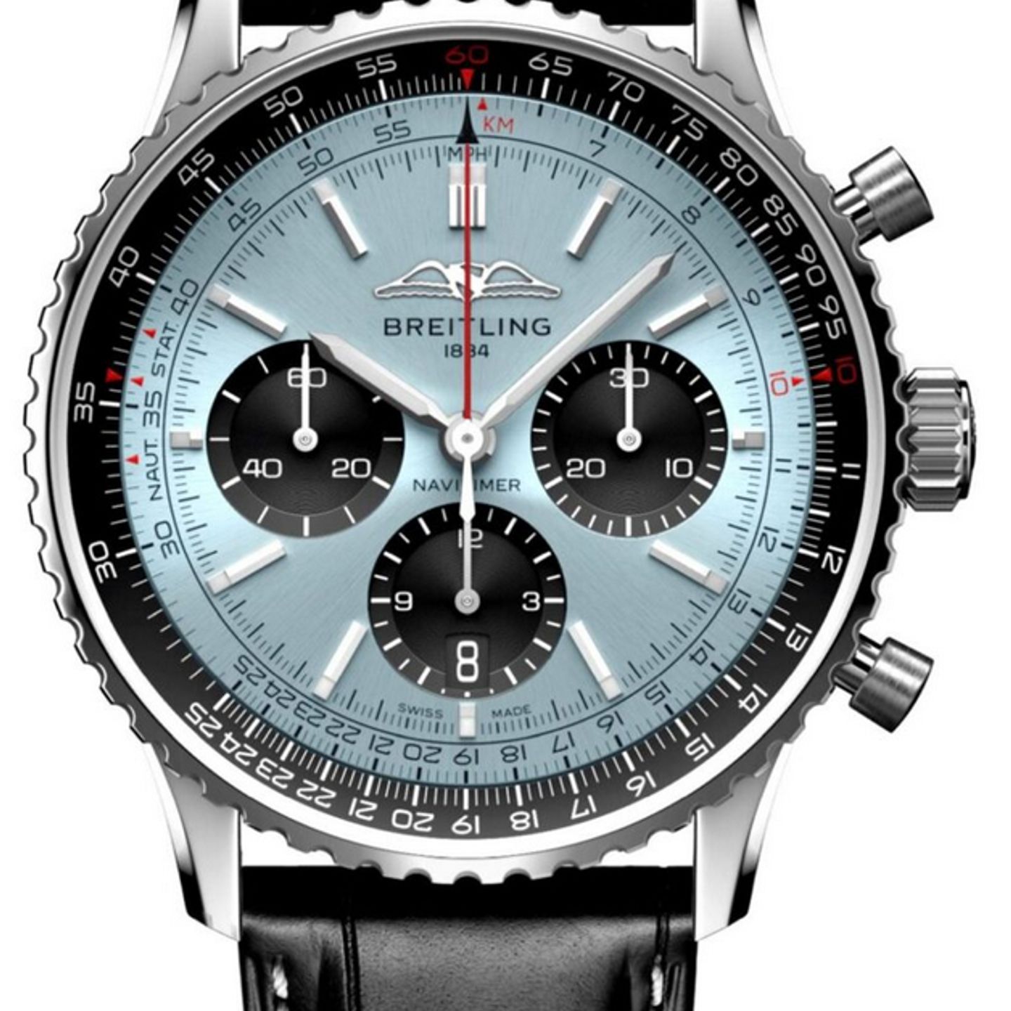 Breitling Navitimer 1 B01 Chronograph AB0138241C1P1 (2026) - Blue dial 43 mm Steel case (1/7)