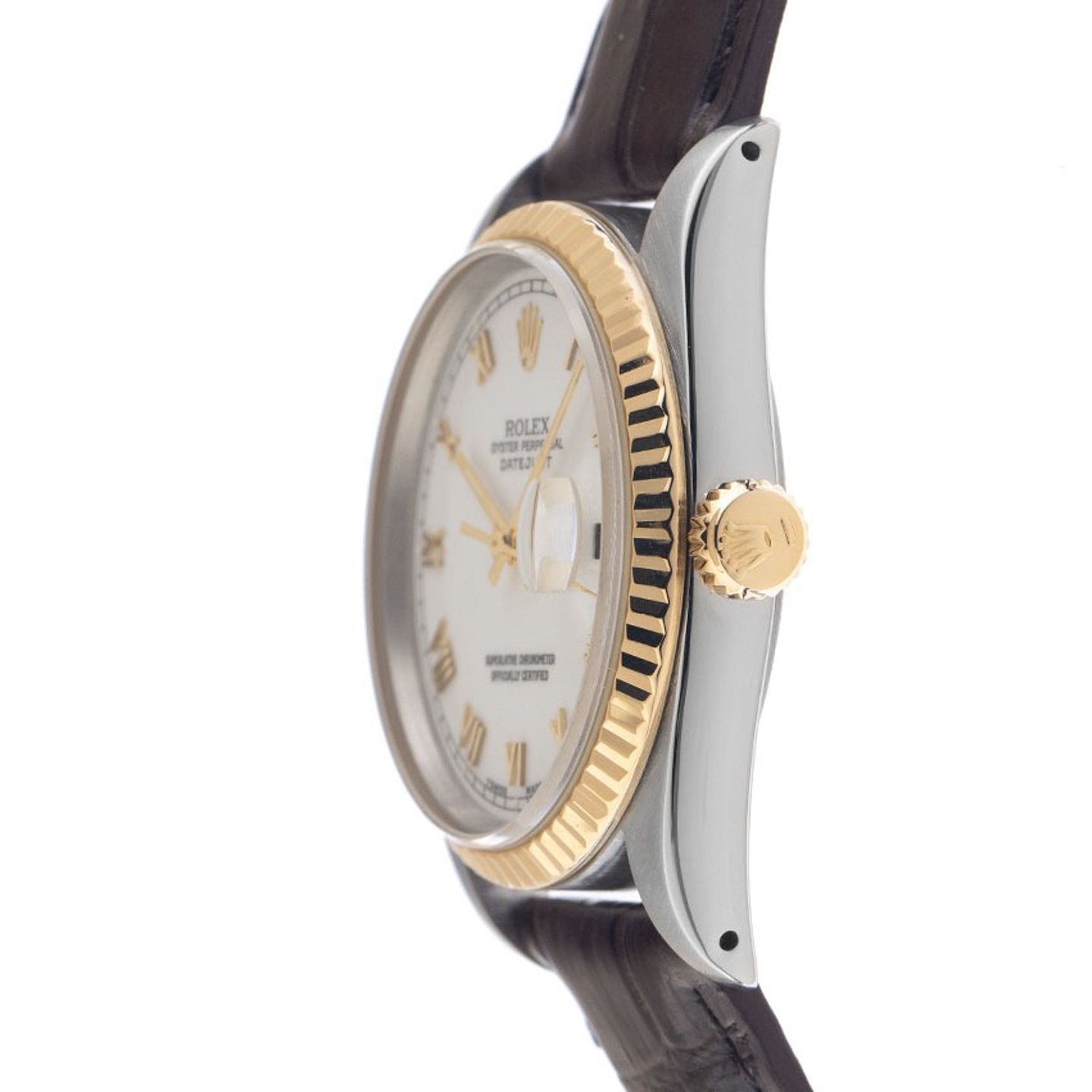 Rolex Datejust 36 16233 (1991) - White dial 36 mm Gold/Steel case (4/8)