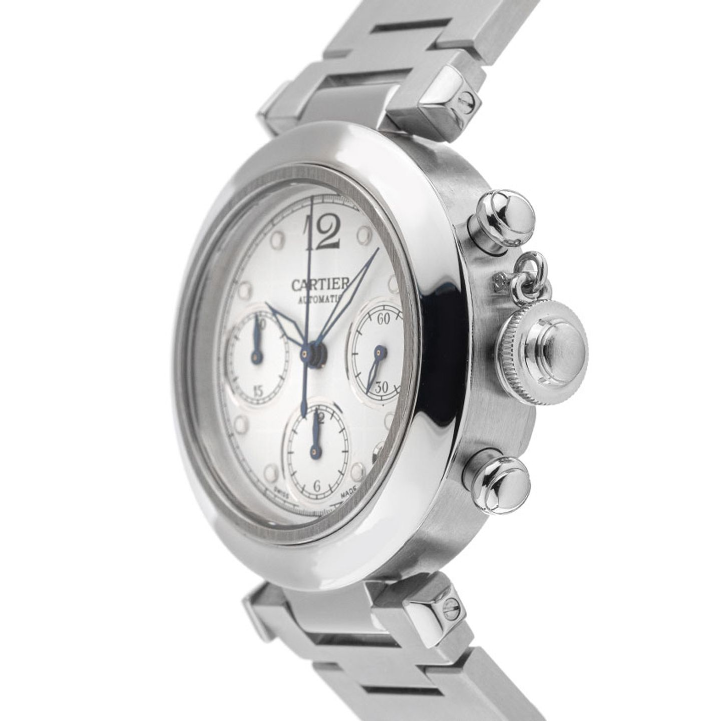 Cartier Pasha C 2412 (2002) - Silver dial 36 mm Steel case (4/8)